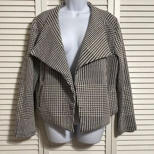 Calvin Klein Houndstooth Open-Front Jacket!!